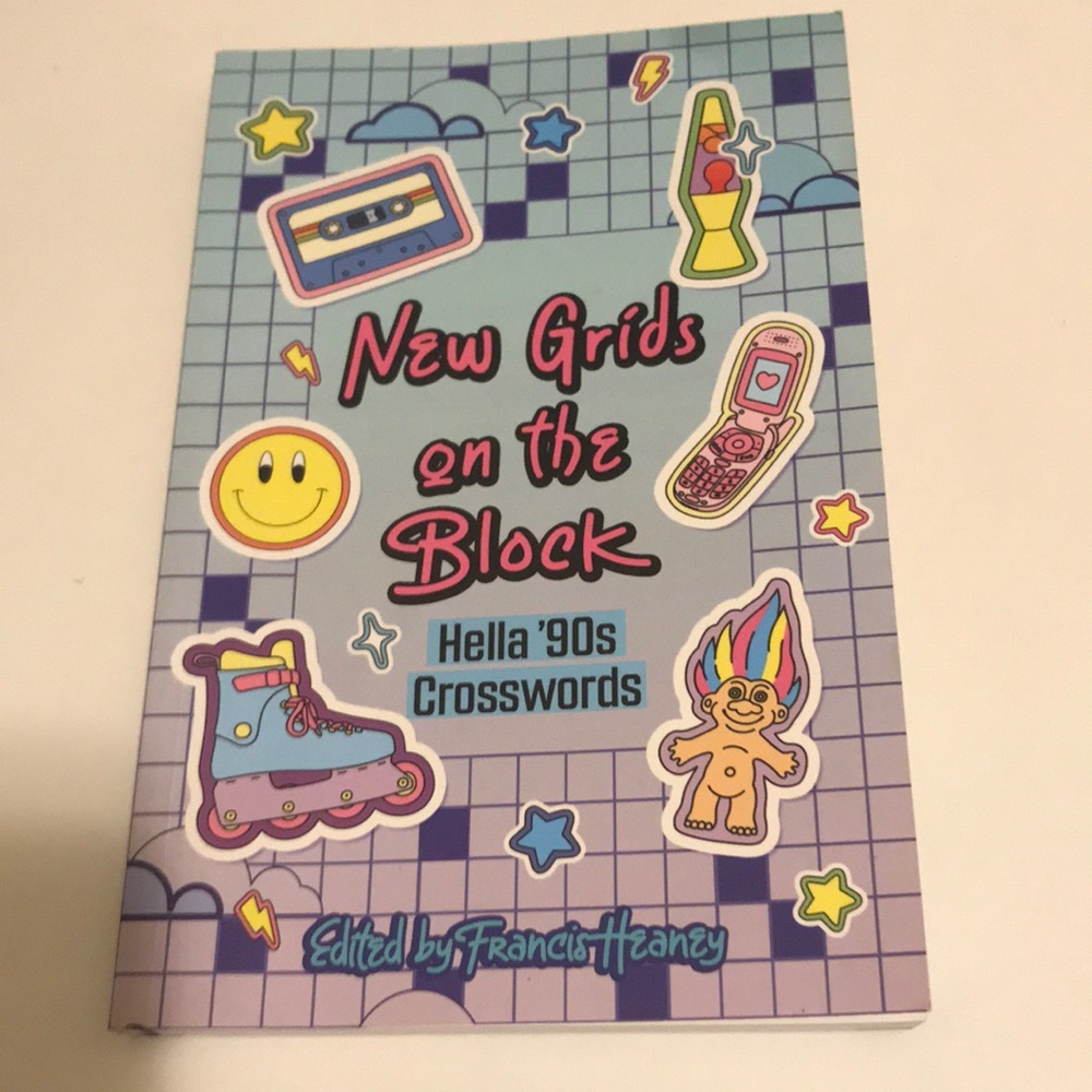 New Grids on the Block Hella '90s Crosswords - Pastel Sticker Cover